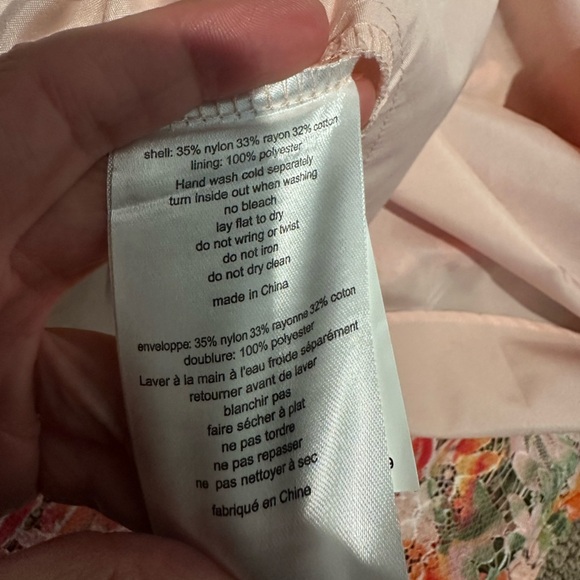 A109 DB Studio Floral Lace Fit Flare A line Dress Sz 18 Pink Spring - Picture 8 of 8